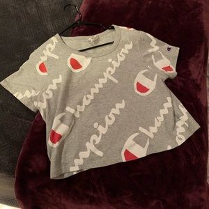 Champion Grey Crop Top